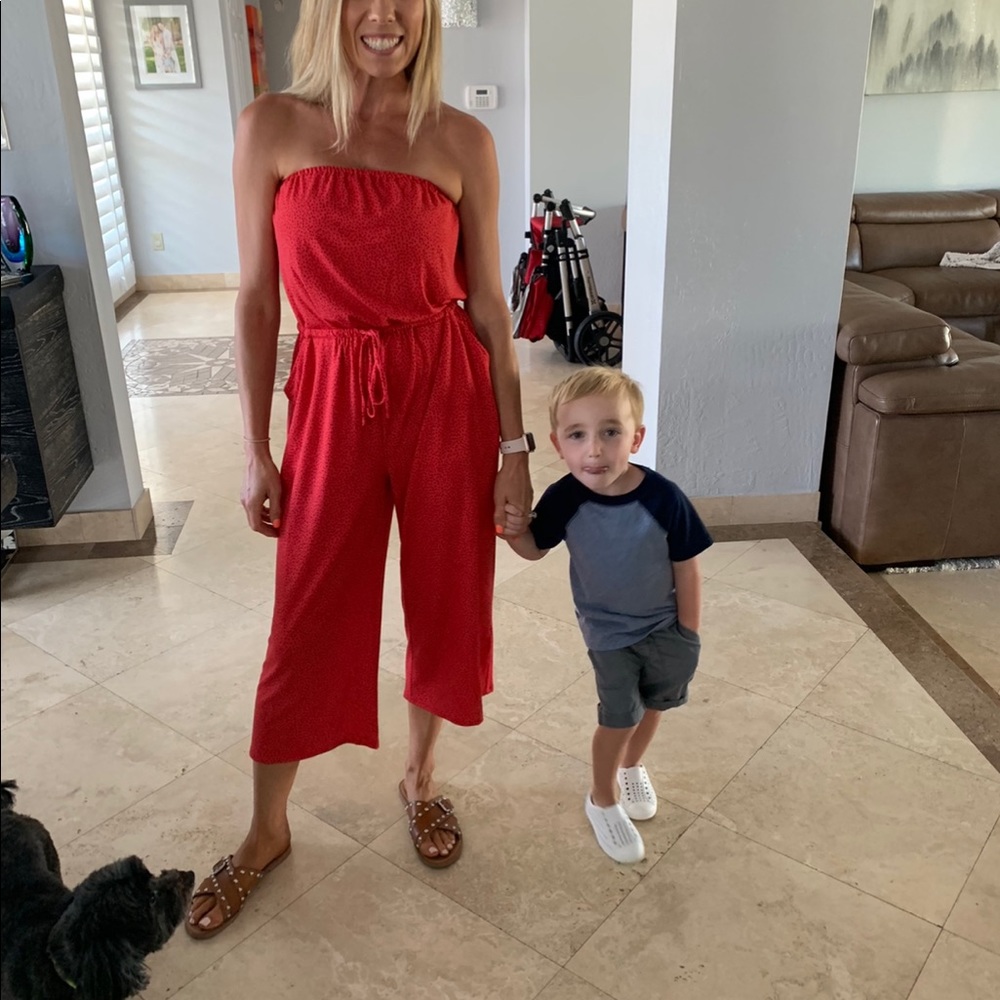 Strapless Cropped Jumpsuit - LIKE NEW!